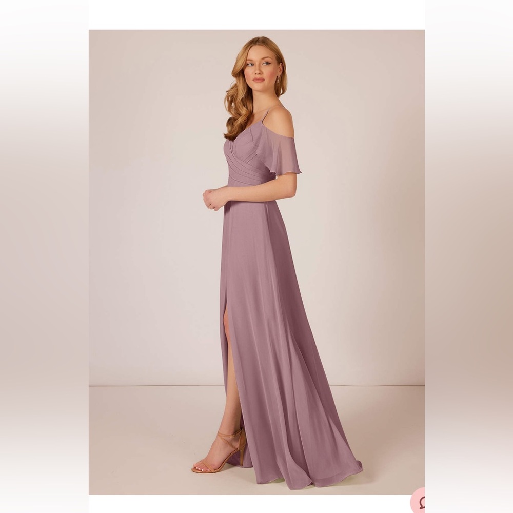 Wore it once, Azazie Dakota in dusty rose